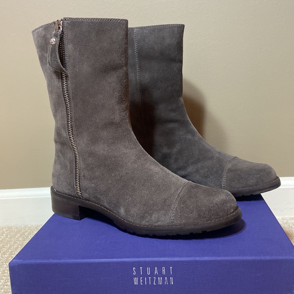 Stuart Weitzman suede bootie